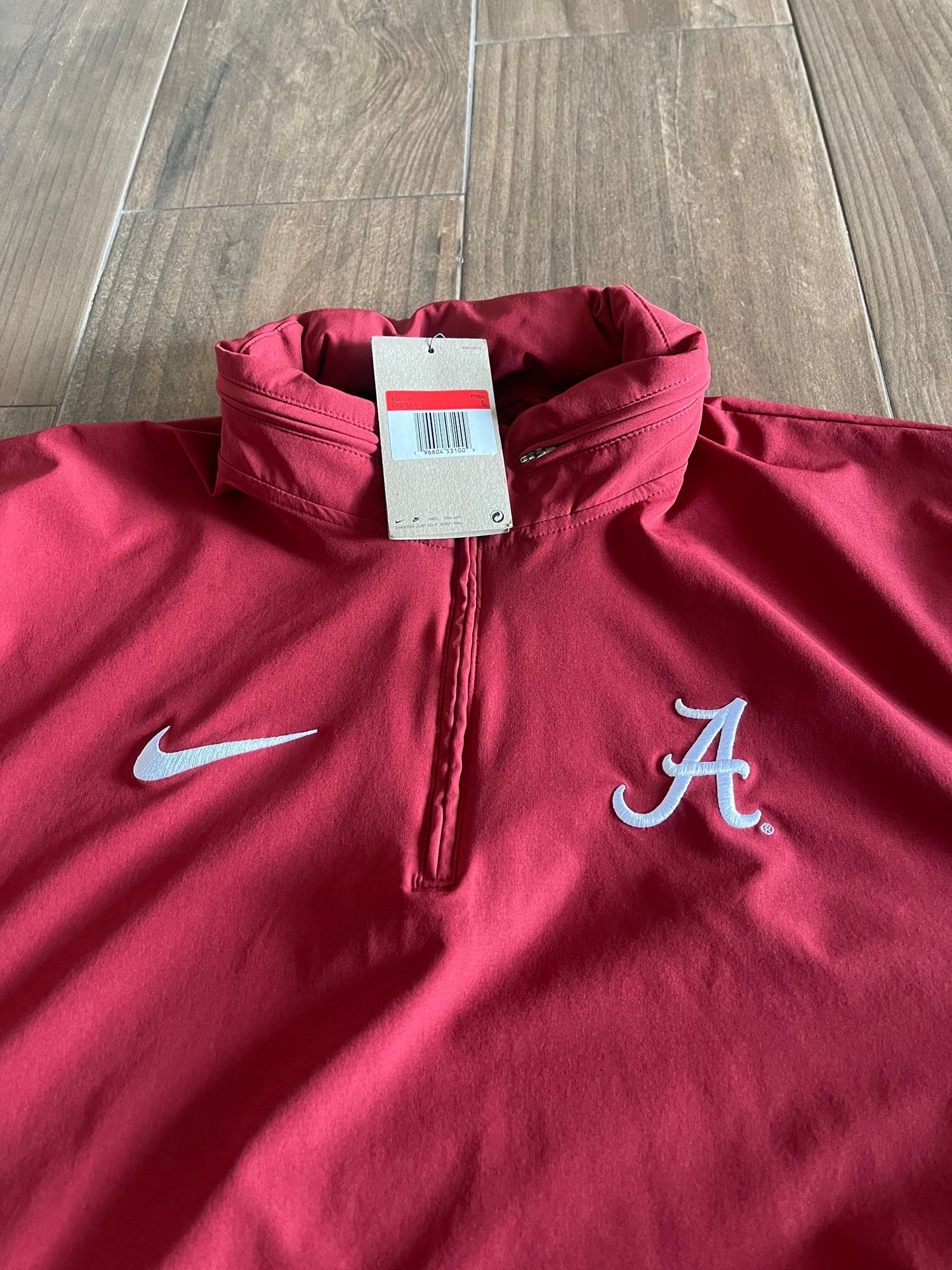 Nike Alabama Crimson TIde 1/4 Zip Hooded Jacket Men's L | SidelineSwap