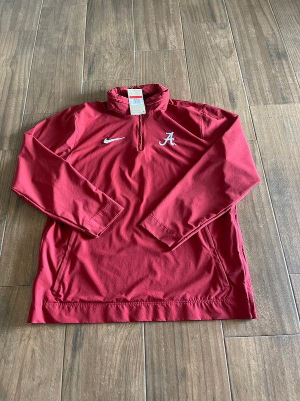 Nike Alabama Crimson TIde 1/4 Zip Hooded Jacket Men's L