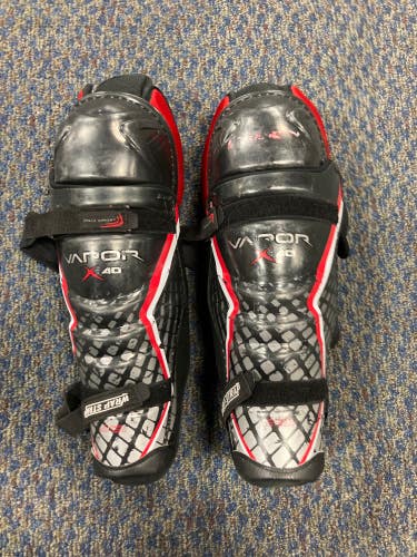 Used Bauer Vapor X40 Shin Pads 14"