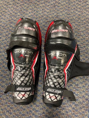 Used Bauer Vapor X40 Shin Pads 13"
