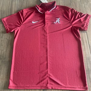 New Nike Alabama Crimson Tide Coaches Polo Mens L