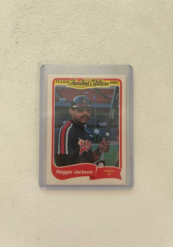 1985 Fleer Reggie Jackson Limited Edition Baseball Card