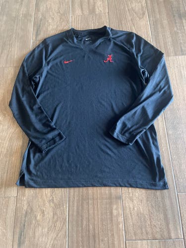 Nike Alabama Crimson Tide Sideline Gear L/S Top Men's L