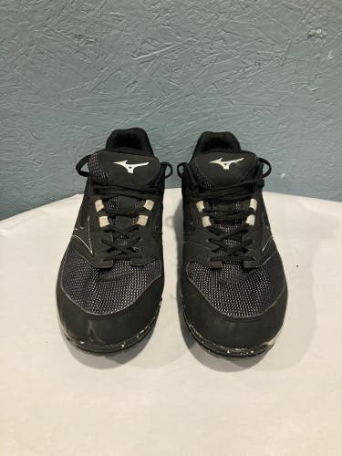 Black Men's Size 8.5 (Women's 9.5) Mizuno Turf Shoes