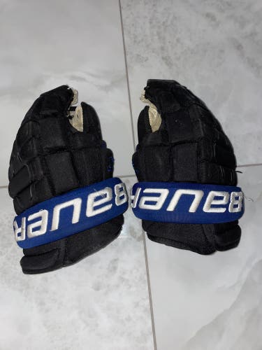 Bauer Nexus 2N 4 Roll Hockey Gloves Pro Stock Black Blue
