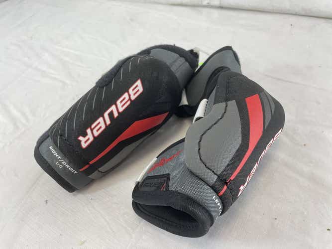 Used Bauer Lil Sport Jr Lg Hockey Elbow Pads 4'10" - 5'5"