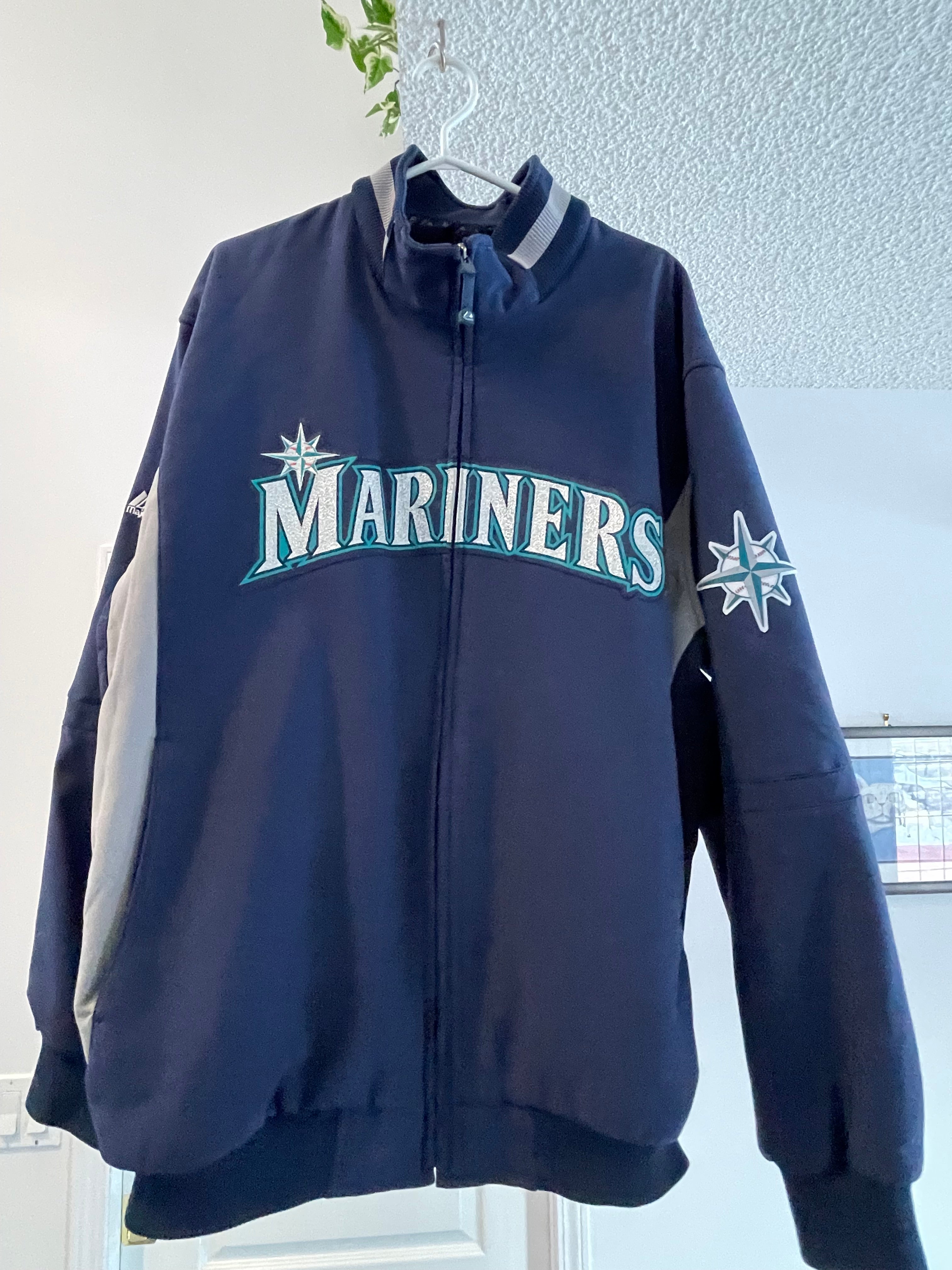 Majestic, Shirts, Rare Vintage Cooperstown Collection Seattle Mariners  Baseball Jersey