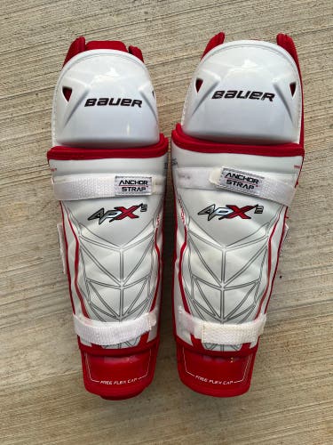 BARELY USED Bauer Vapor APX2 Shin Pads 15”