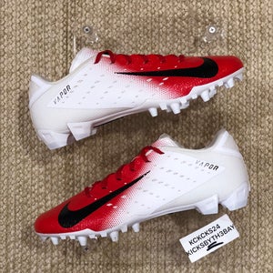 Nike Vapor Untouchable Speed 3 TD Football Cleats White Red AO3034-108 Mens size 14