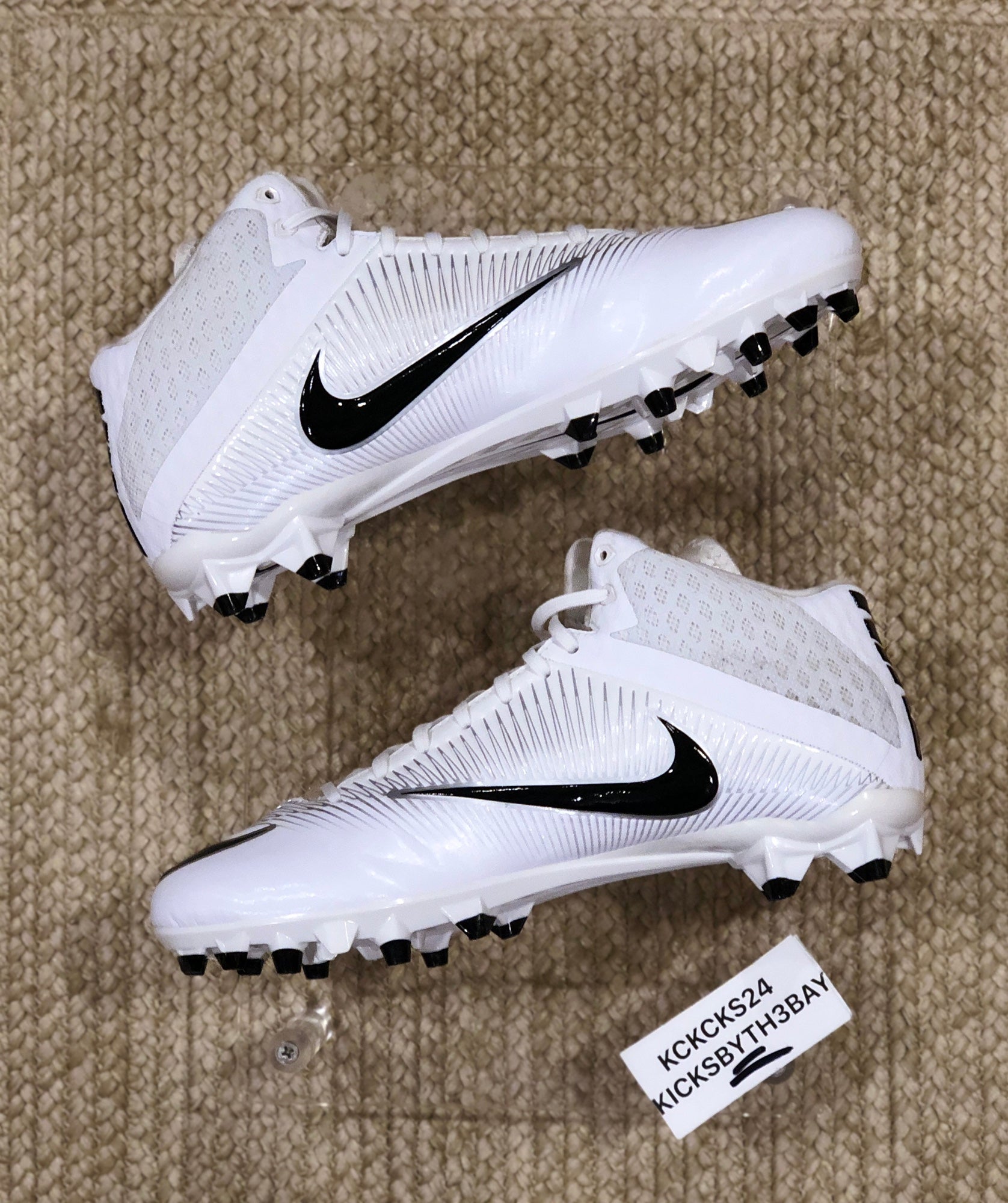 Nike Vapor Speed 2 3/4 TD CF White Football Cleats 847089-109 Mens