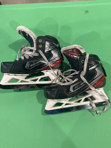 Junior Used Bauer Vapor X2.9 Hockey Goalie Skates D&R (Regular) 4.5