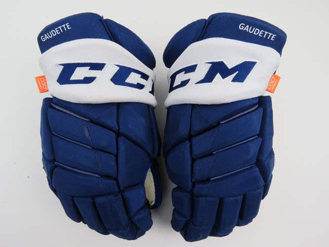 CCM JetSpeed FT1 Toronto Marlies AHL NHL Pro Stock Ice Hockey Player Gloves 15"