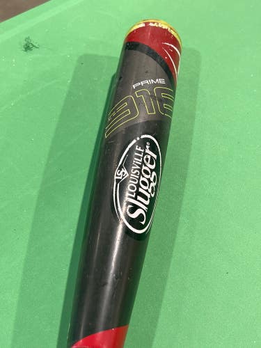 Used BBCOR Certified Louisville Slugger Prime 916 Composite Bat -3 28OZ 31"