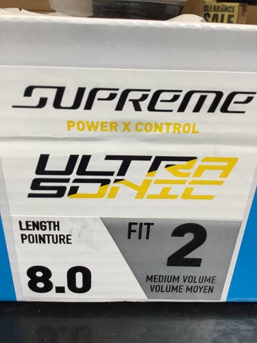New Bauer Supreme UltraSonic Ice Hockey Skates ~ Skate Size 8
