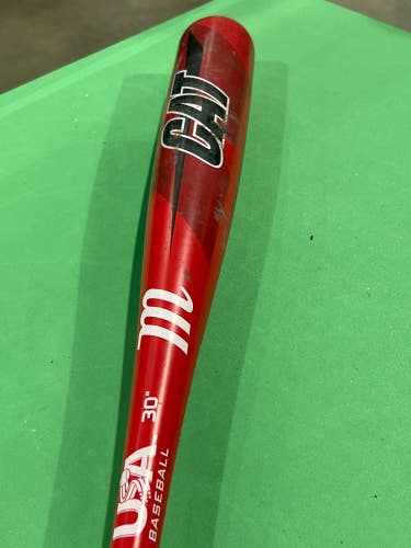 Used USABat Certified Marucci CAT Alloy Bat -10 20OZ 30"