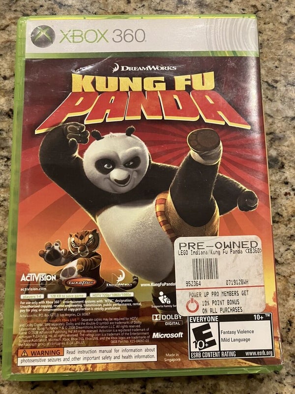 LEGO Indiana Jones and Kung Fu Panda Dual Pack (Microsoft Xbox 360, 2008)