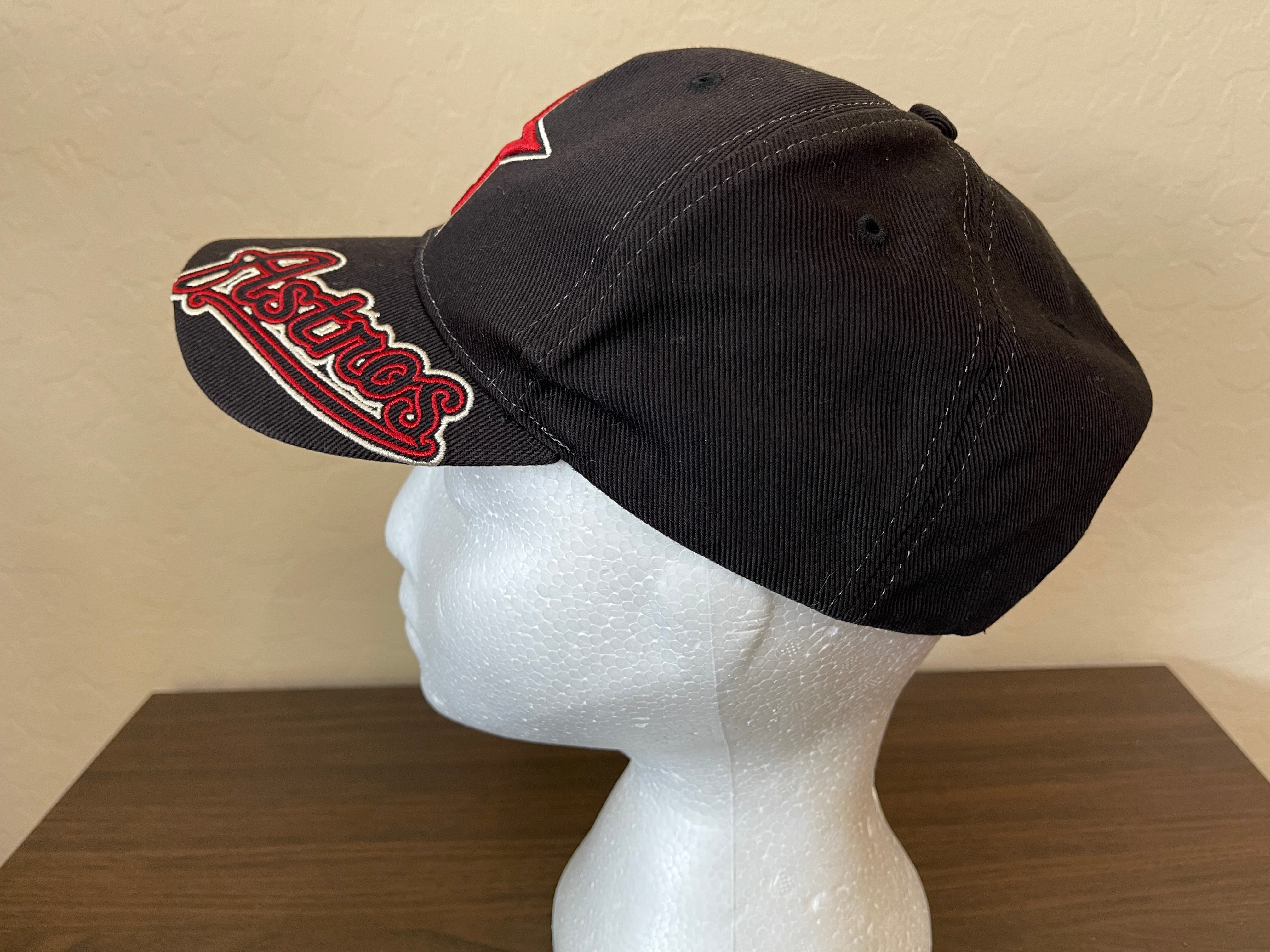 Houston Astros Hat Men One Size Baseball Cap Team MLB Hook & Loop Strap