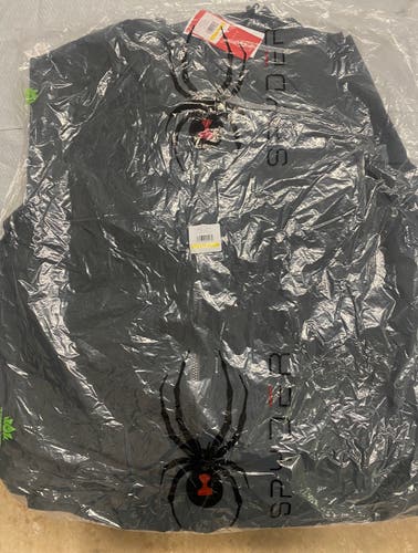 Black New Medium/Large Spyder Rain Shell Jacket