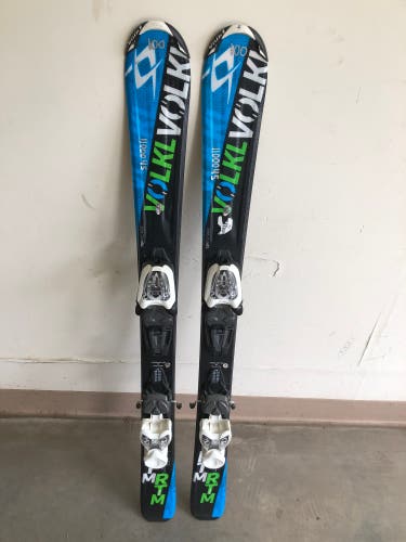 Volkl RTM Jr Skis With Bindings 100cm