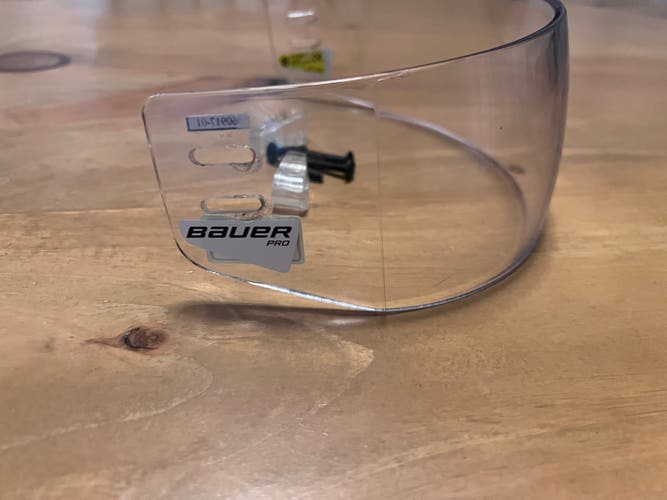 Used  Bauer Pro Straight Visor Clear