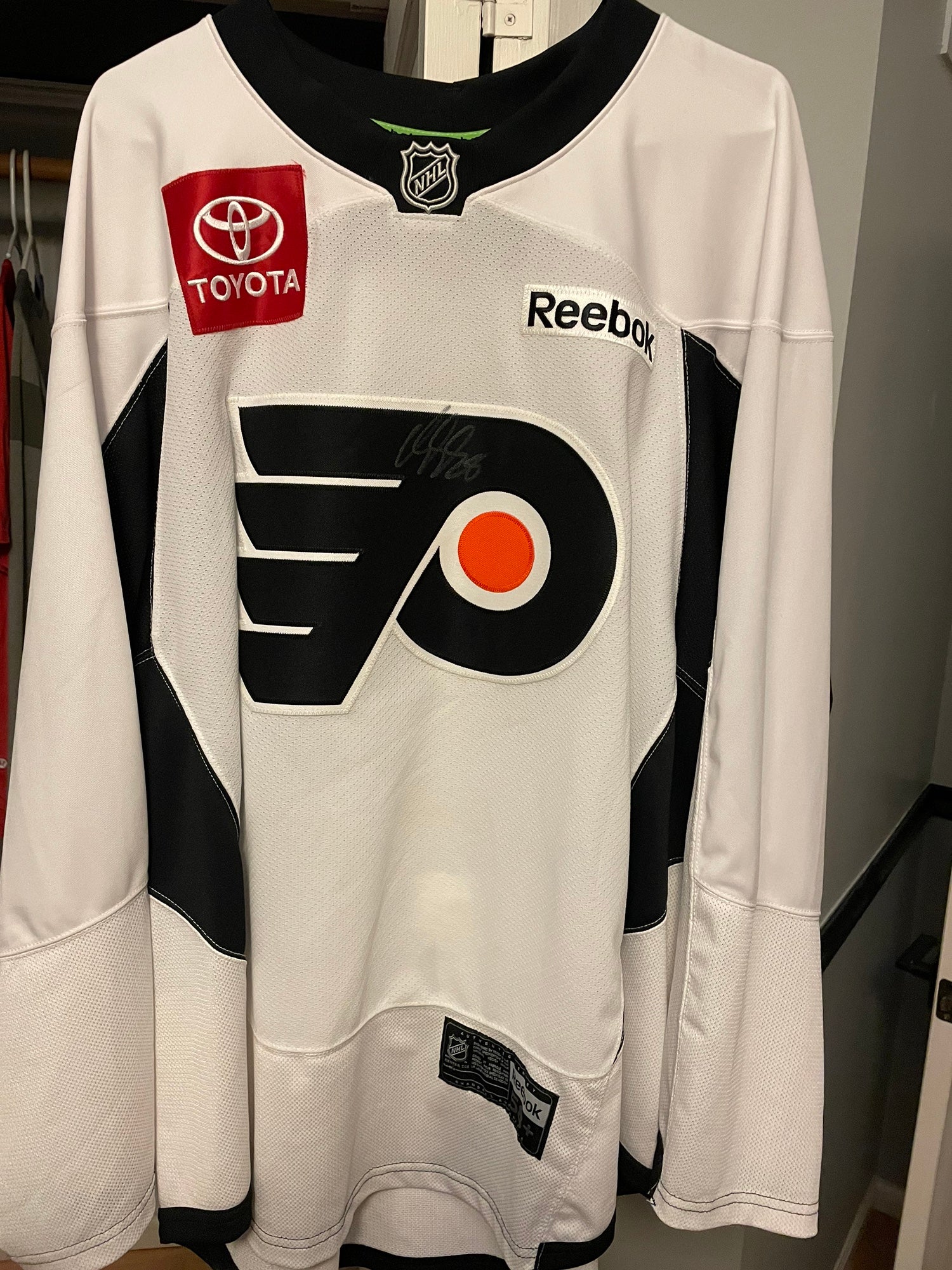 Claude Giroux White Philadelphia Flyers Autographed adidas