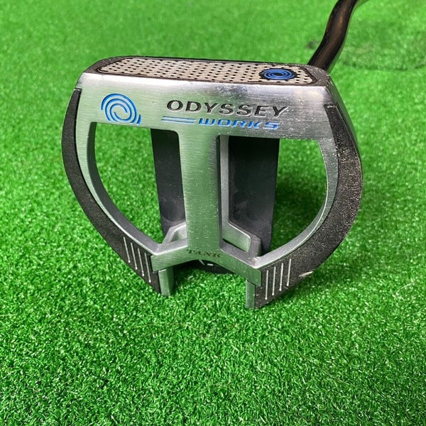Odyssey Works 2 Ball Fang  Tank Golf Club Putter With Super Stroke Grip