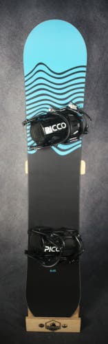 NEW EVOL LOGO SNOWBOARD SIZE 158 CM WITH NEW PICCO LARGE BINDINGS