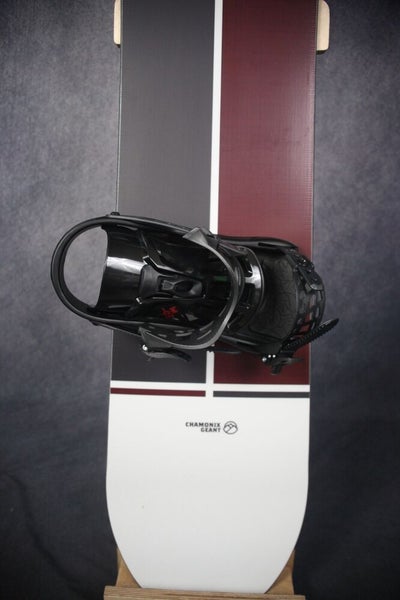 NEW CHAMONIX GEANT SNOWBOARD SIZE 163 CM WITH NEW ROSSIGNOL EXTRA LARGE BINDINGS