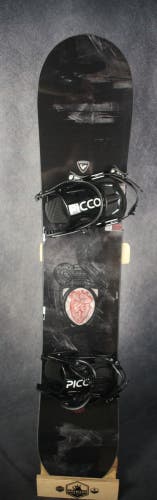 NEW ROSSIGNOL CIRCUIT SNOWBOARD SIZE 156 CM WITH NEW PICCO LARGE BINDINGS