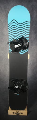 NEW EVOL LOGO SNOWBOARD SIZE 153 CM WITH NEW PICCO LARGE BINDINGS