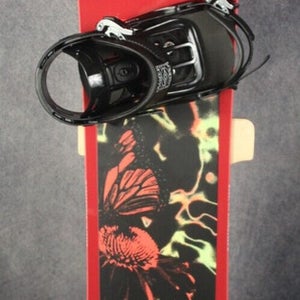 NEW K2 DREAMSICLE SNOWBOARD SIZE 153 CM WITH NEW SALOMON LARGE BINDINGS