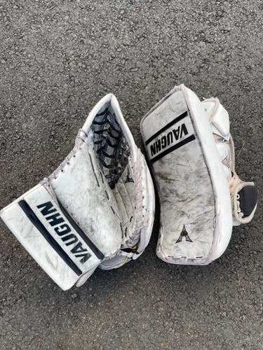 Used Regular Vaughn Velocity V5 Glove and Blocker Set