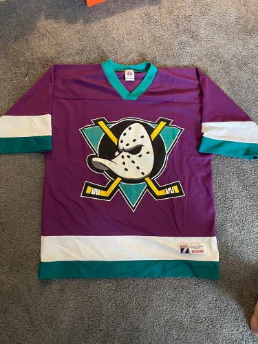 Used Vintage The Mighty Ducks NHL Jersey