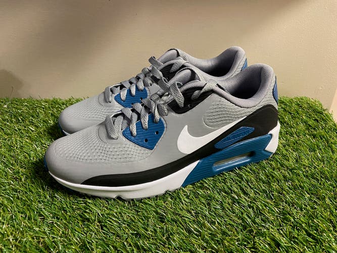 Nike Air Max 90 G Golf Shoes Particle Grey Marina Blue CU9978-004 Men’s Size 8.5