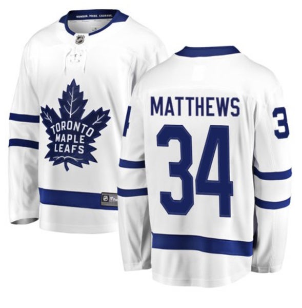 Men's Fanatics Branded Auston Matthews White Toronto Maple Leafs Away  Premier Breakaway Player Jersey