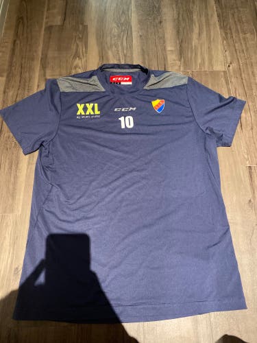 Blue Used Men's CCM Shirt Djurgarden Hockey