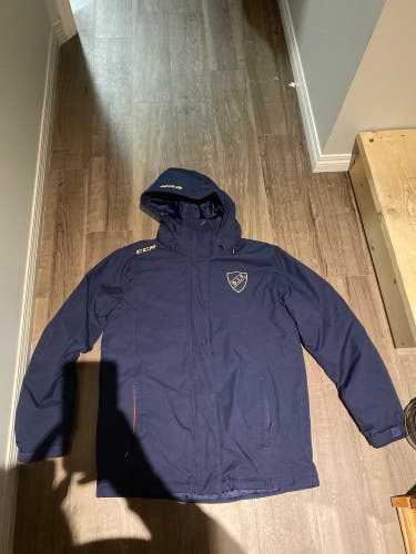 Blue Used Medium CCM Jacket Djurgarden Hockey