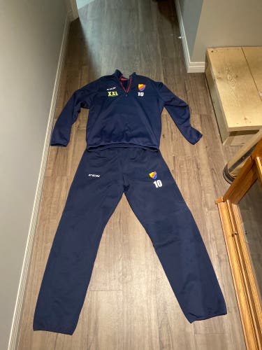 Blue Used Men's CCM Djurgarden Sweatsuit