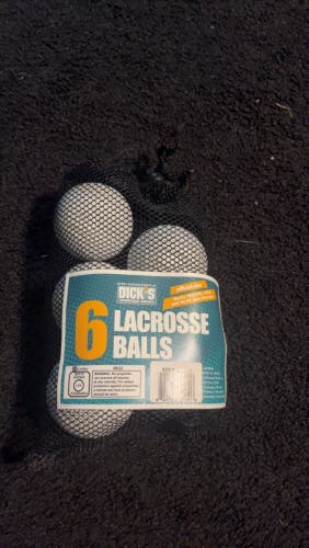 New  6 Pack Lacrosse Ball