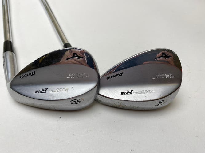Mizuno MP-R 12 White Satin Chrome Wedge Set 56*10 | 60*8 DG Wedge Steel Men RH