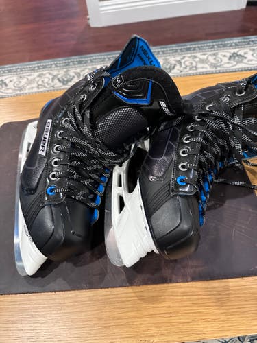 Senior Used Bauer Nexus 8000 Hockey Skates Regular Width Size 9 Like New
