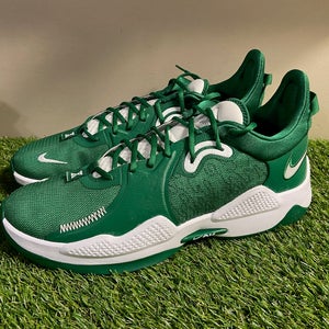 Nike PG 5 TB Promo Green Clover White Basketball Shoes DM5045-300 Mens Size 14