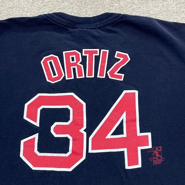 David Ortiz Boston Red Sox T Shirt Men XL MLB Baseball 34 Big Papi