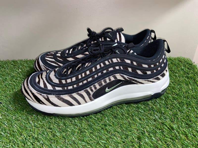 Nike Air Max 97 G NRG Golf Shoes Zebra Fur Black Sail DH1313-001