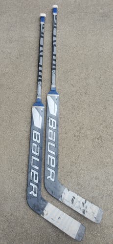2 Used Senior Bauer Regular Supreme 3S Pro Goalie Sticks 25" Paddle