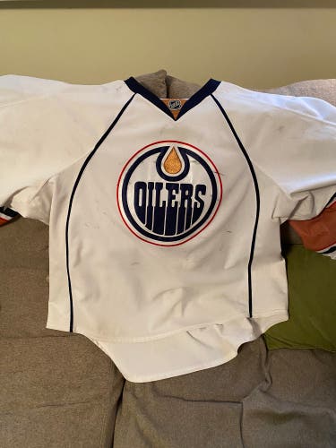 Oilers Goalie Cut Reebok Practice Jersey