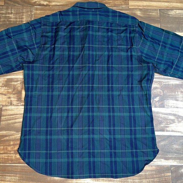 Vintage Chaps Ralph Lauren Shirt Mens Large Blue Palid Button Up