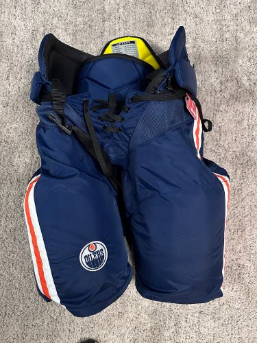 CCM Tacks HPTKXP Pro Stock Pants Oilers Navy