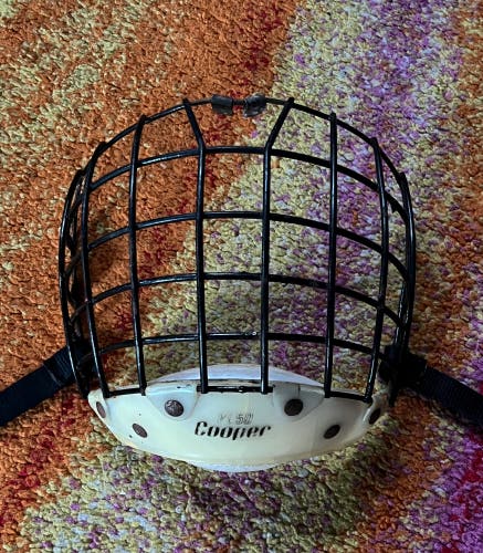 Vintage Cooper VL50 hockey helmet cage black