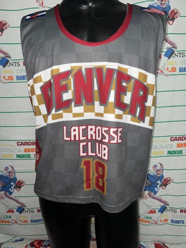 Denver Lacrosse Club DLC Dancing Bears Reversible Jersey Medium #18